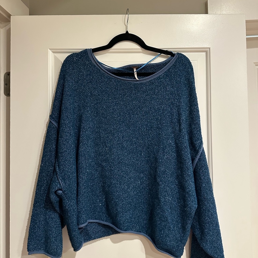 Free People Women's Blue Sweater